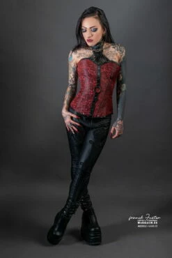 Corset Rouge 'dominatrix' -Spiral Boutique 07corsetrougedominatrixaadsc 5474 modifier modifier 1 900