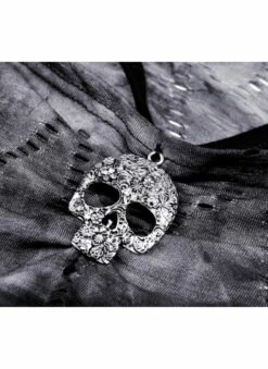 Crop Top DARK IN LOVE 'skull' -Spiral Boutique 1000x66411 900