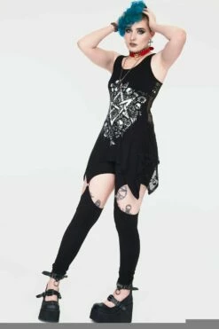 Top Gothique JAWBREAKER 'pentagram' -Spiral Boutique 11463 900