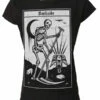 T-shirt Gothique DARKSIDE 'death Tarot' -Spiral Boutique 128039 900