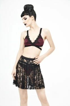 Jupe Paréo DEVIL FASHION 'black Roses' -Spiral Boutique 128217332930529760001 900