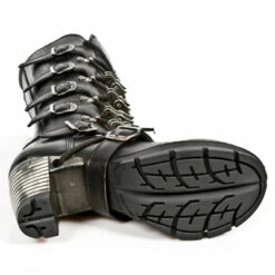 Bottes Cuir Noir NEW ROCK M.TR023-C1 -Spiral Boutique 142