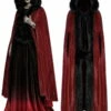 Longue Cape Femme PUNK RAVE 'lune Rousse' 2 Longue Cape Femme PUNK RAVE 'lune Rousse' -Spiral Boutique 1423rd 900