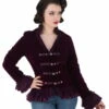Veste Gothique Victorienne HEARTS AND ROSES -Spiral Boutique 14537174313034 purplevelvetjacket1 900