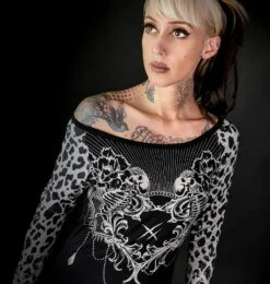 T-shirt Manches Longues HYRAW 'mandala' -Spiral Boutique 201 900