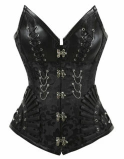 Corset Gothique Brocarde Noir