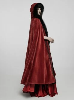 Longue Cape Femme PUNK RAVE 'lune Rousse' -Spiral Boutique 22 04331 900