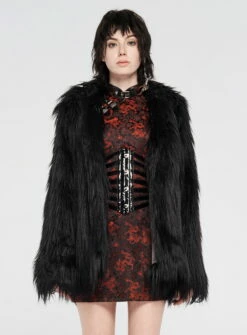 Veste Fausse Fourrure PUNK RAVE 'brakis'