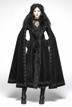 Long Manteau Gothique Punk Rave 'Goth Queen' -Spiral Boutique 2608039064202503580502440 900