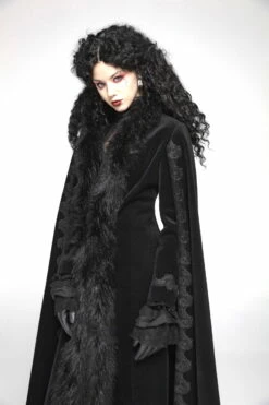 Long Manteau Gothique Punk Rave 'Goth Queen' -Spiral Boutique 2608039064202503580502468 900