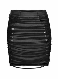 Jupe Look Cuir PUNK RAVE 'feronia' -Spiral Boutique 2608039064202503580502996 900