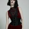 Serre-taille Romantique Noir PUNK RAVE -Spiral Boutique 2608039064202503580504224 900