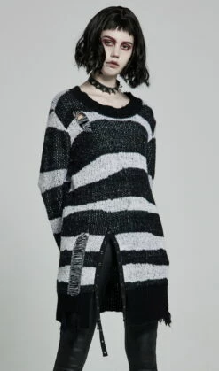 Pull Oversize PUNK RAVE 'white Moon' -Spiral Boutique 2608039064202503580504513 900