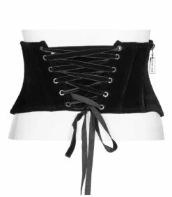 Serre-taille Romantique Noir PUNK RAVE -Spiral Boutique 2608039064202503580505687 900