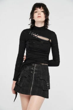 Mini Jupe PUNK RAVE 'punkalia' -Spiral Boutique 2608039064202503580508939 900