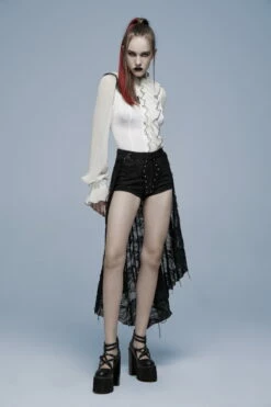 Short PUNK RAVE 'veuve Noire' -Spiral Boutique 2608039064202503580514295 900