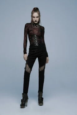 Pantalon Clouté PUNK RAVE 'deadly Spikes' -Spiral Boutique 2608039064202503580514356 900