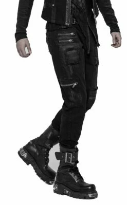 Pantalon Homme PUNK RAVE 'black Storm' -Spiral Boutique 2608039064202503580522653 900