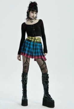 Mini Jupe Plissée PUNK RAVE -Spiral Boutique 27491652922608039064202503580502566 900