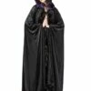Cape Gothique SINISTER Noire Et Violette 1 Cape Gothique SINISTER Noire Et Violette -Spiral Boutique 344 ghoticcapewithsatinrosesbysinister 1 900