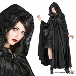Cape Gothique SINISTER Noire Et Grise