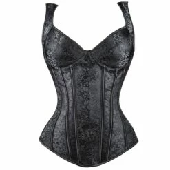 Bustier Gothique Brocarde Noir