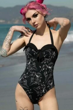 Maillot De Bain KILLSTAR 'Aloha From Hell' -Spiral Boutique aloha from hell one piece cc x1600 900