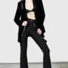 Blazer Velours KILLSTAR 'astaroth Boyfriend' -Spiral Boutique astaroth velvet boyfriend blazer w d 900