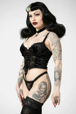Guêpière KILLSTAR 'be Veiled' -Spiral Boutique be veiled lace basque b x1600 900