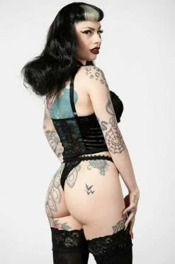 Guêpière KILLSTAR 'be Veiled' -Spiral Boutique be veiled lace basque e x1600 900