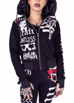 Veste Wednesday HEARTLESS 'Bitch Craft' -Spiral Boutique bitch craft jacket black heartless 3 900