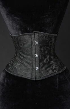 Serre-taille Gothique Brocarde Noir