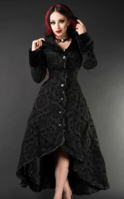 Manteau Gothique Evil Princesse 12 Manteau Gothique Evil Princesse -Spiral Boutique black evil princess coat dani