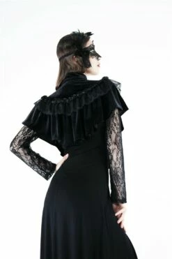 Mini Cape Velours DARK IN LOVE -Spiral Boutique bw043 106 900
