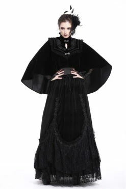 Cape Velours DARK IN LOVE 'mortelia' -Spiral Boutique bw050 104 900