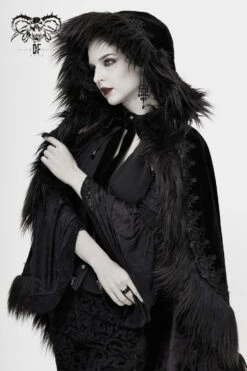 Cape DEVIL FASHION 'romance Noire' -Spiral Boutique ca0198 900