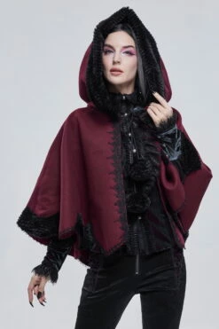 Cape Lolita DEVIL FASHION 'Heidi Red' -Spiral Boutique ca028025 900