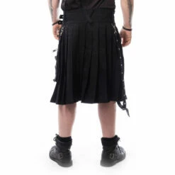 Kilt Noir POIZEN INDUSTRIES -Spiral Boutique callekiltmensblackchemicalblack225 900