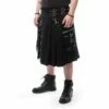 Kilt Noir POIZEN INDUSTRIES -Spiral Boutique callekiltmensblackchemicalblack315 900