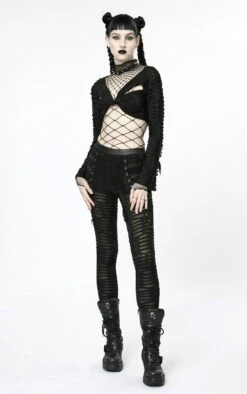 Haut Gothique En Tissu Mesh Grosses Mailles -Spiral Boutique capture one catalog18906 900