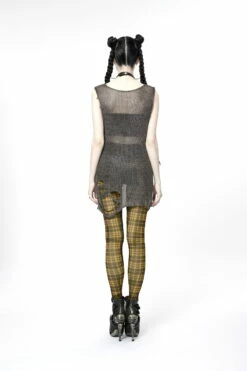 Haut Destroy PUNK RAVE 'ripped Silver' -Spiral Boutique capture one catalog19554 900