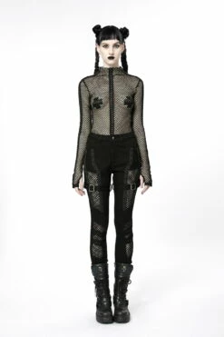 Haut Gothique PUNK RAVE En Tissu Mesh -Spiral Boutique capture one catalog20391 900