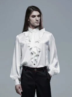 Chemise Vampire Blanche PUNK RAVE