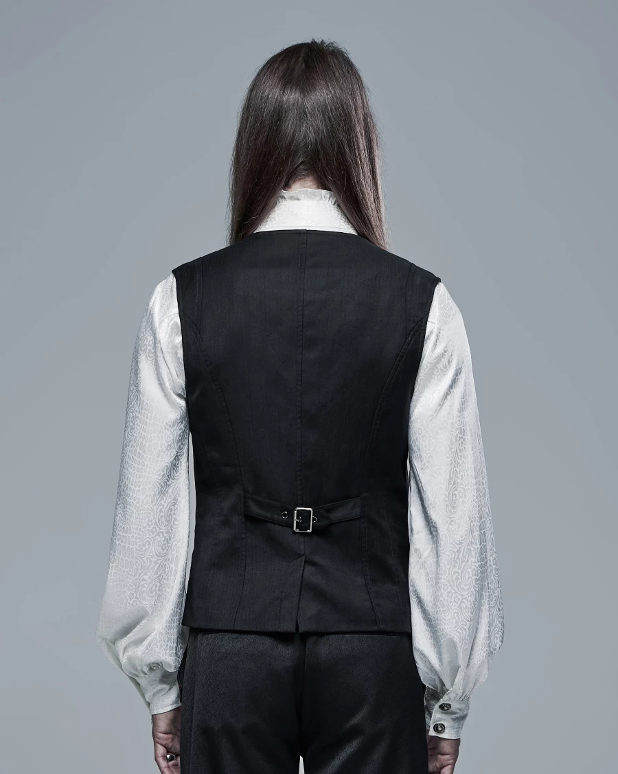 Gilet Sans Manches PUNK RAVE 'baron Noir' 4 Gilet Sans Manches PUNK RAVE 'baron Noir' – Image 2