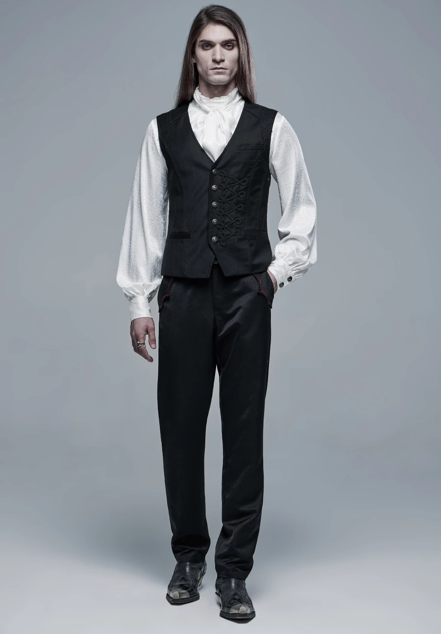 Gilet Sans Manches PUNK RAVE 'baron Noir' 5 Gilet Sans Manches PUNK RAVE 'baron Noir' – Image 3