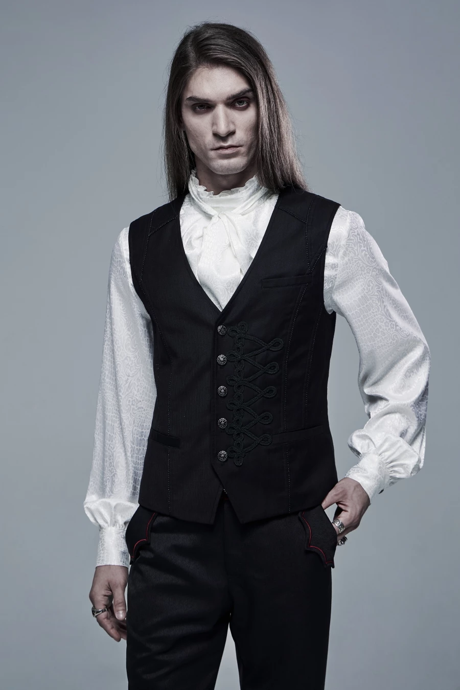 Gilet Sans Manches PUNK RAVE 'baron Noir' 3 Gilet Sans Manches PUNK RAVE 'baron Noir'