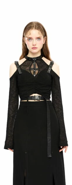 Haut PUNK RAVE 'Gothic Cross' -Spiral Boutique captureonecatalog15796 900