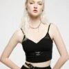 Crop Top PUNK RAVE 'Coeur Brisé' -Spiral Boutique captureonecatalog4437 900