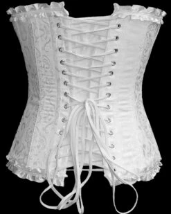 Corset Gothique Blanc ALCATRAZ 'white Angel' -Spiral Boutique co 192137 4