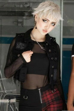 Veste Femme KILLSTAR 'come Undone' -Spiral Boutique come undone denim vest ad8921f3 be06 4ac5 abbb e0ba8a36fcb7 x1600 900